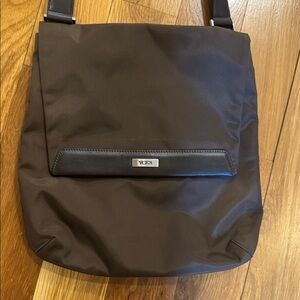 Tumi Nylon Chocolate brown Crossbody Bag